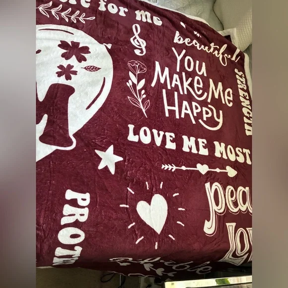 Blanket Robe MOM My Best Friend Hoodie Warm Wraparound NEW! - Picture 6 of 13